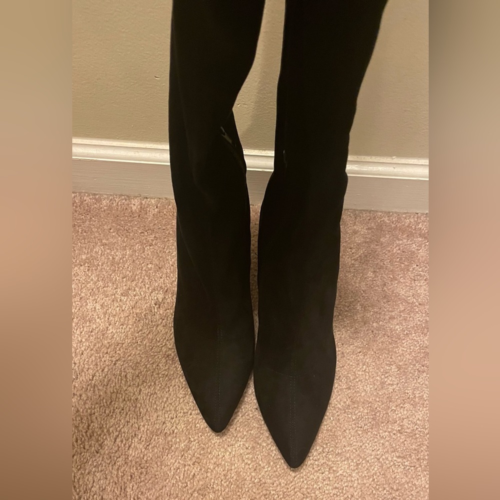 ASOS over the knee boot chunky heel w/adjustable strings to fit thigh. Size 11